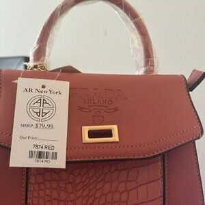 2 in One Handbag-Wallet-Red